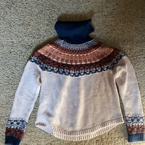 Madewell Brookdale Fair Isle Turtleneck Sweater